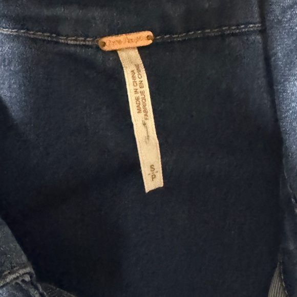 Free People Dynomite Medium Wash Long Sleeve Denim Dress - Picture 6 of 10